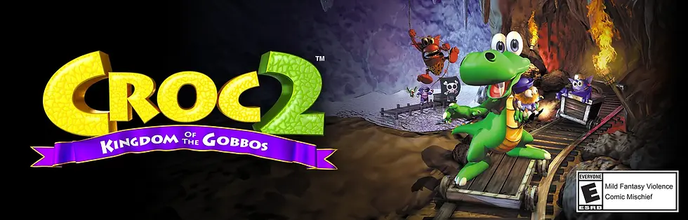 Official Croc 2 Kingdom of the Gobbos remaster banner from Argonaut Games